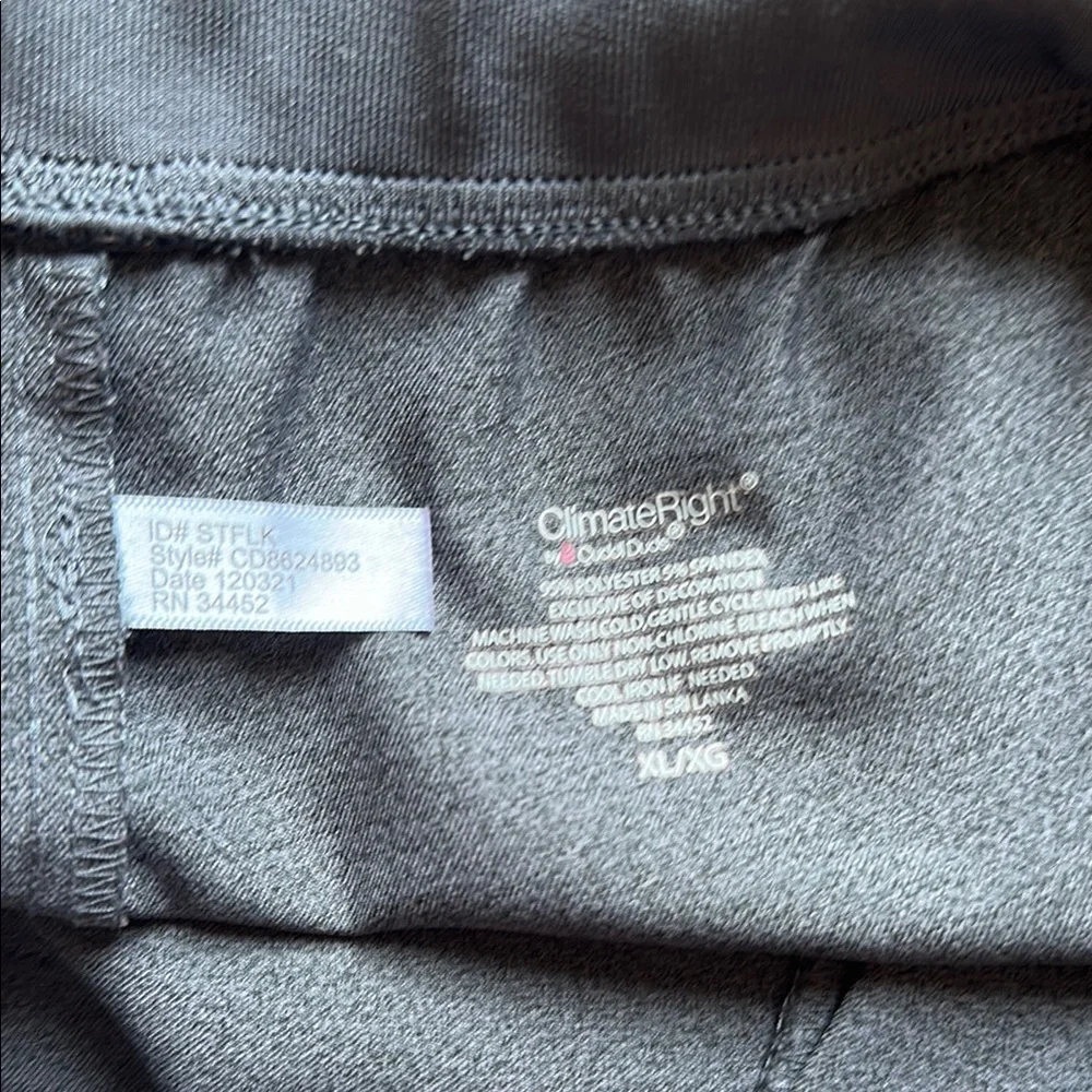 Cuddl Duds Gray Joggers with Relaxed Fit and Matte Finish - Picture 6 of 7